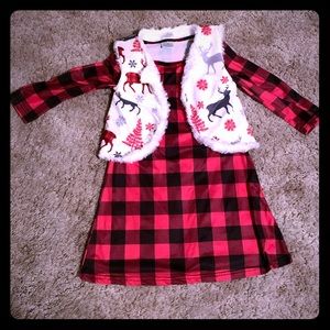 Buffalo plaid Christmas outfit